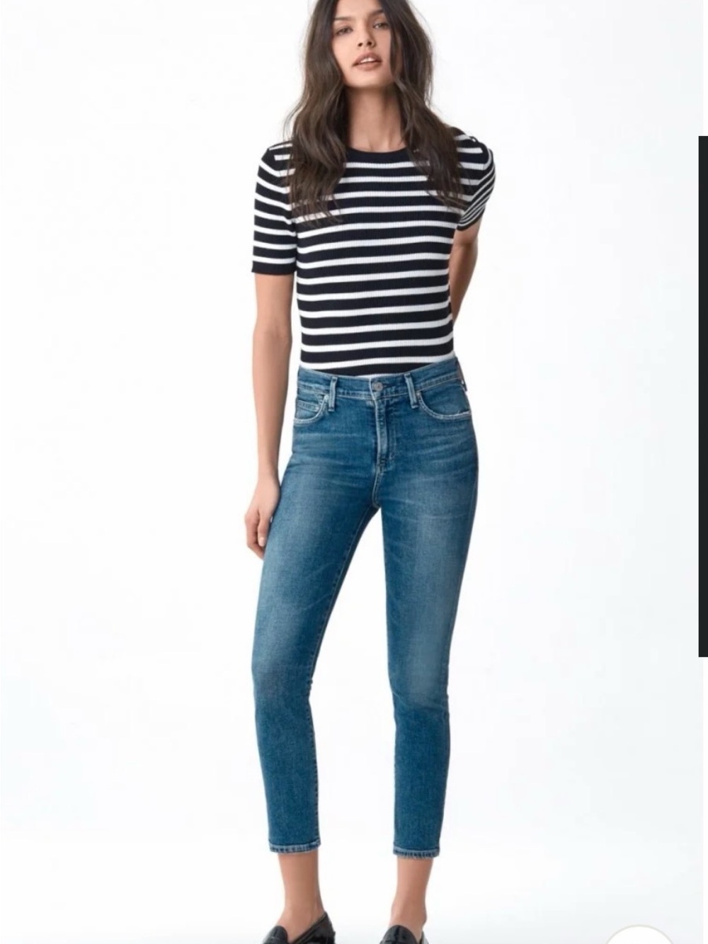 Citizens of Humanity Rocket High Waist Crop Skinny Jeans Sz 30 Orbit Wash
